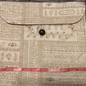 Cross stitch fabric project bag